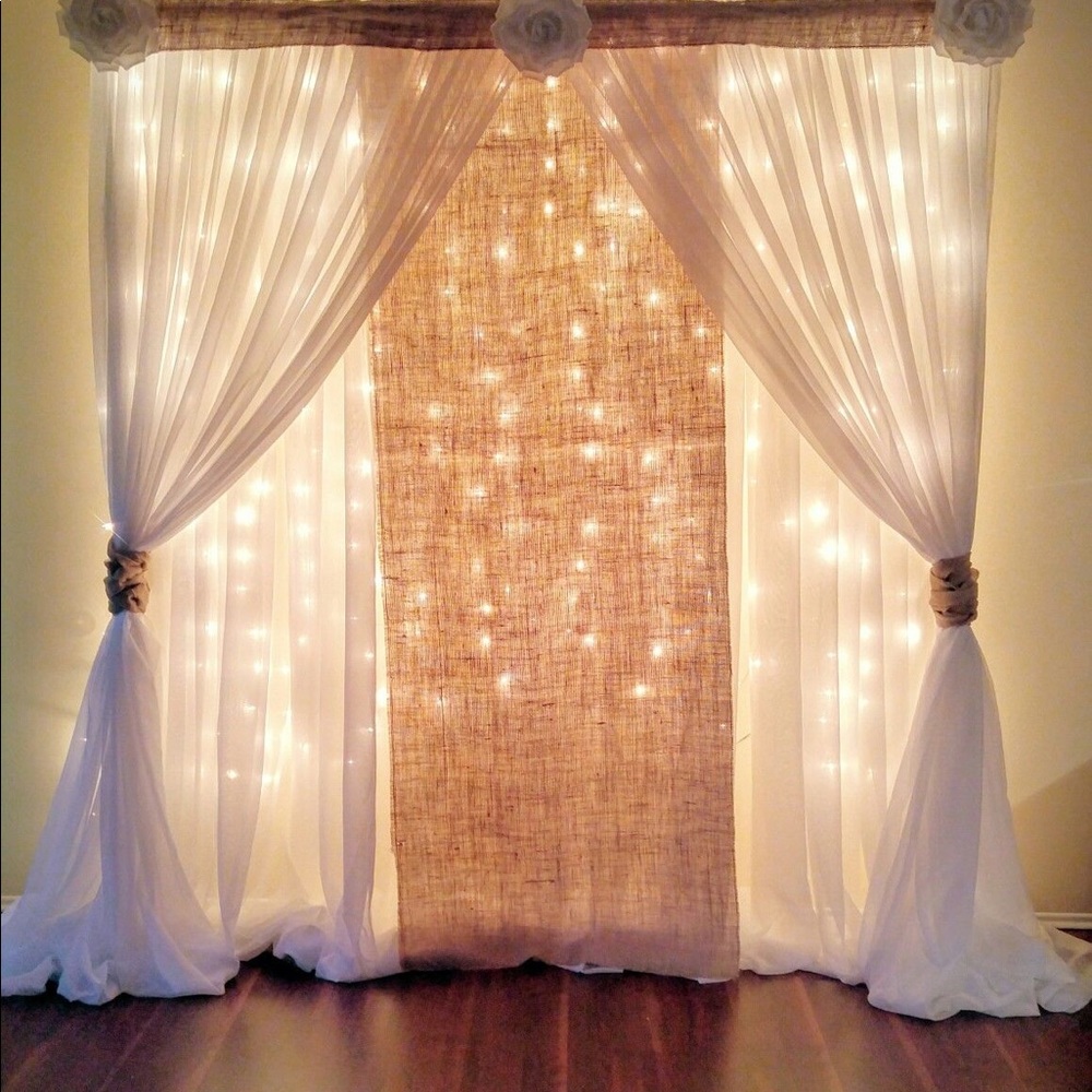 Set of 6 - Pair IKEA LILL Sheer Curtains White Mesh - Picture 2 of 7